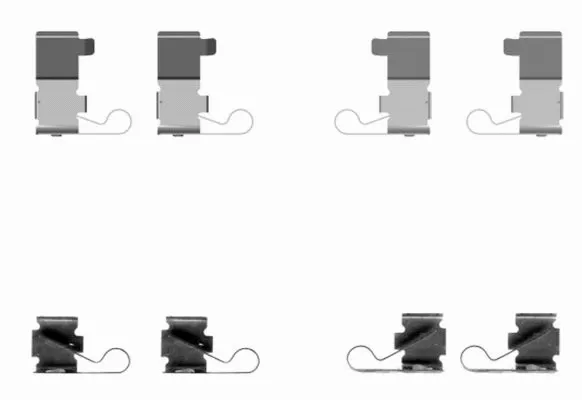Accessory Kit, disc brake pad (8DZ 355 204-141)