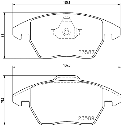 Brake Pad Set, disc brake (8DB 355 023-611)