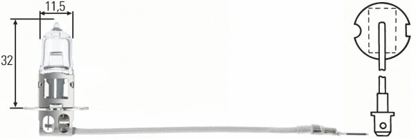 Bulb, headlight (8GH 002 090-481)