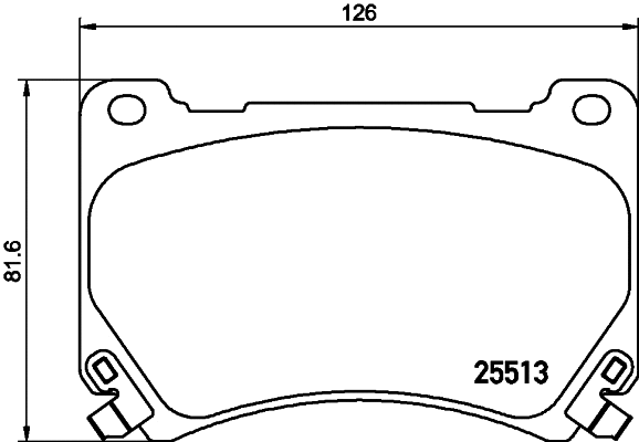 Brake Pad Set, disc brake (8DB 355 037-581)