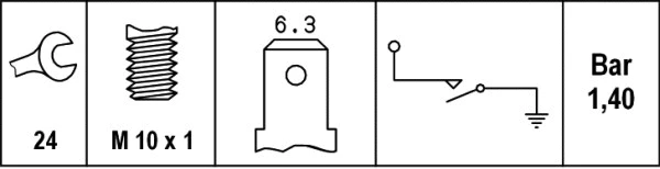 Oil Pressure Switch (6ZL 003 259-471)