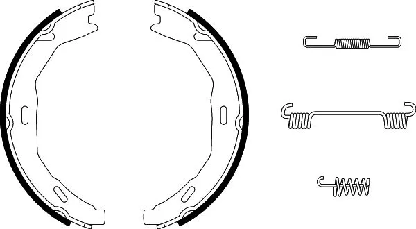 Brake Shoe Set, parking brake