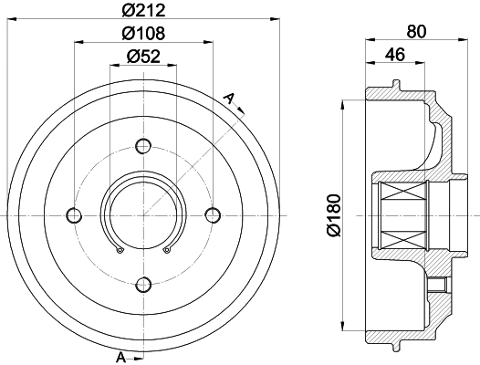 Brake Drum (8DT 355 302-811)