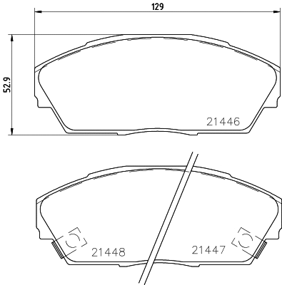 Brake Pad Set, disc brake (8DB 355 031-741)