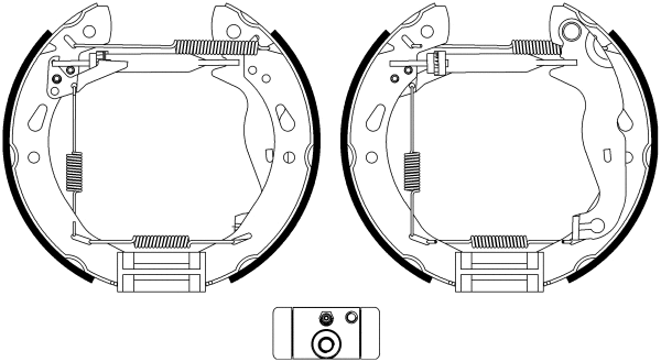 Brake Shoe Set (8DB 355 022-921)