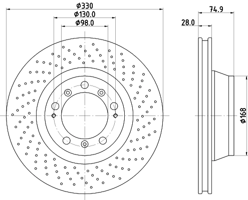 Brake Disc (8DD 355 135-061)