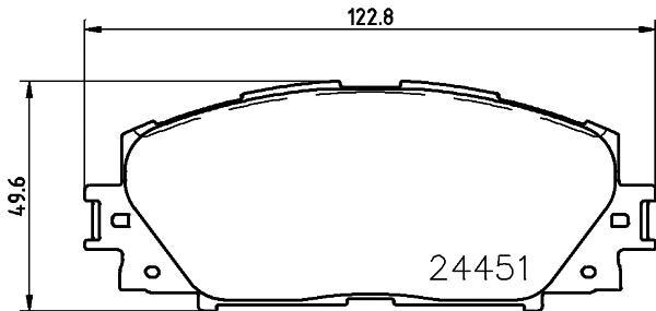 Brake Pad Set, disc brake (8DB 355 028-541)