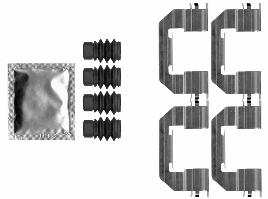 Accessory Kit, disc brake pad (8DZ 355 207-291)