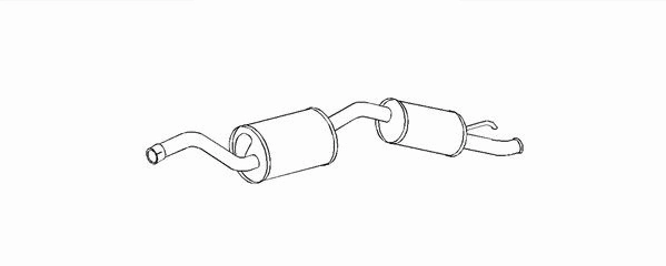 Rear Muffler (8LD 366 028-541)