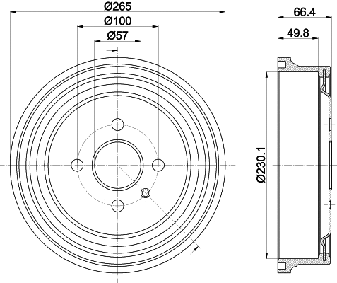 Brake Drum (8DT 355 303-471)