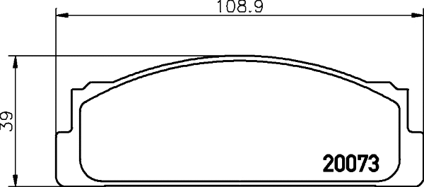 Brake Pad Set, disc brake (8DB 355 007-111)