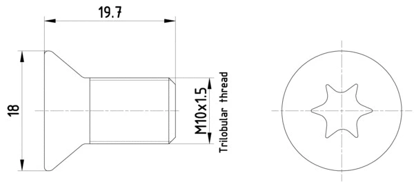 Bolt, brake disc (8DZ 355 209-111)