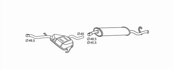 Rear Muffler (8LD 366 028-831)