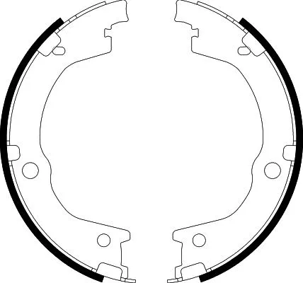 Brake Shoe Set, parking brake (8DA 355 051-111)