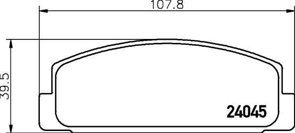Brake Pad Set, disc brake (8DB 355 028-201)