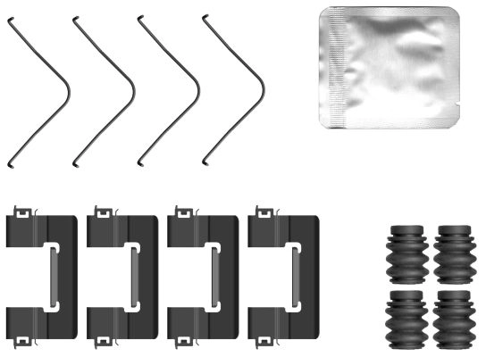 Accessory Kit, disc brake pad (8DZ 355 207-141)