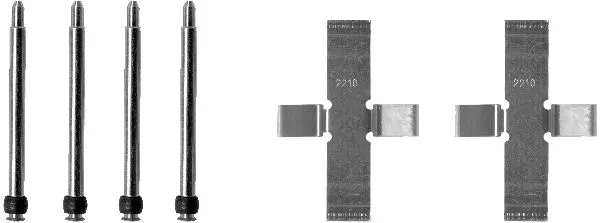 Accessory Kit, disc brake pad (8DZ 355 202-161)