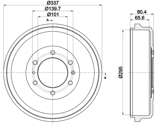 Brake Drum (8DT 355 302-661)