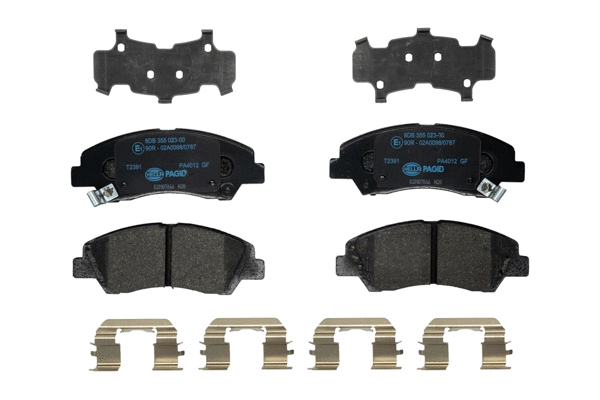 Brake Pad Set, disc brake (8DB 355 023-001)