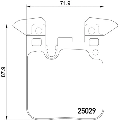 Brake Pad Set, disc brake (8DB 355 021-611)