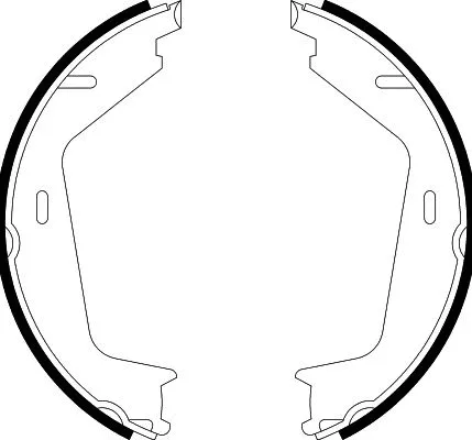 Brake Shoe Set, parking brake (8DA 355 051-161)