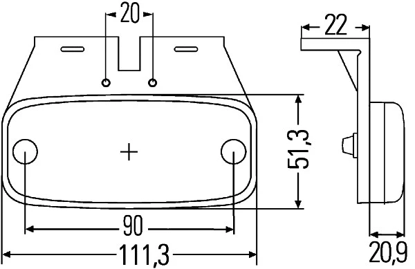 Side Marker Light (2PS 345 600-071)