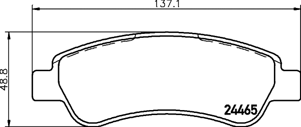 Brake Pad Set, disc brake (8DB 355 012-911)