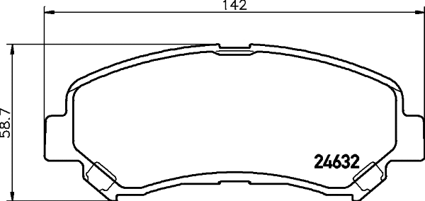 Brake Pad Set, disc brake (8DB 355 024-441)