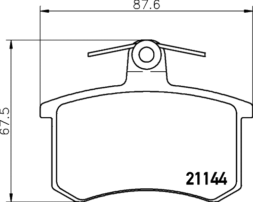 Brake Pad Set, disc brake (8DB 355 017-951)