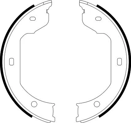 Brake Shoe Set, parking brake (8DA 355 050-471)