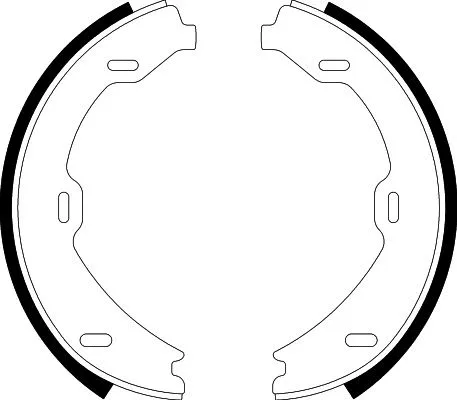 Brake Shoe Set, parking brake