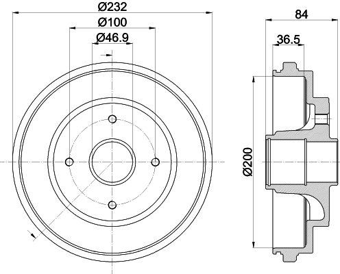 Brake Drum (8DT 355 303-501)