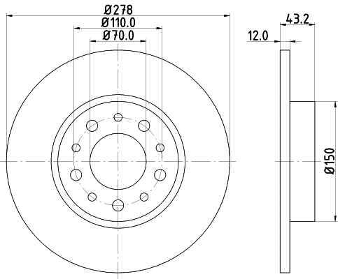 Brake Disc (8DD 355 112-541)