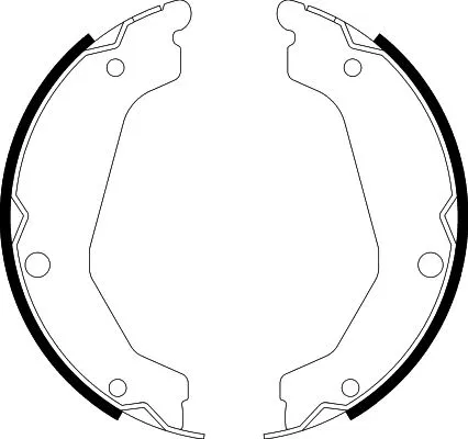 Brake Shoe Set, parking brake (8DA 355 050-051)