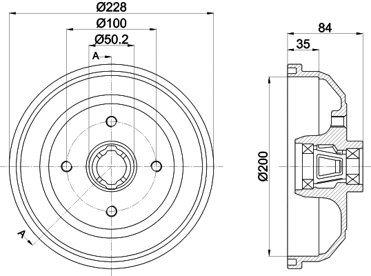 Brake Drum (8DT 355 302-861)