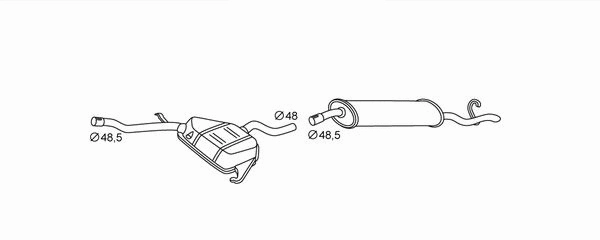 Rear Muffler (8LD 366 028-841)