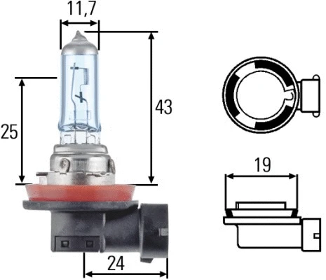 Bulb, headlight (8GH 008 356-151)