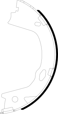 Brake Shoe Set, parking brake (8DA 355 051-221)