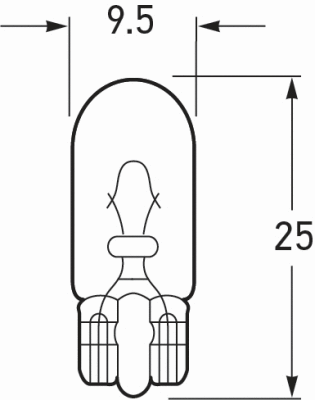 Bulb, licence plate light