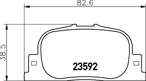 Brake Pad Set, disc brake (8DB 355 024-191)