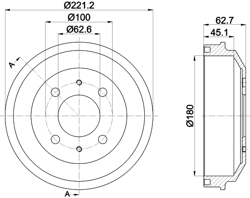 Brake Drum (8DT 355 302-681)