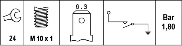 Oil Pressure Switch (6ZL 003 259-441)