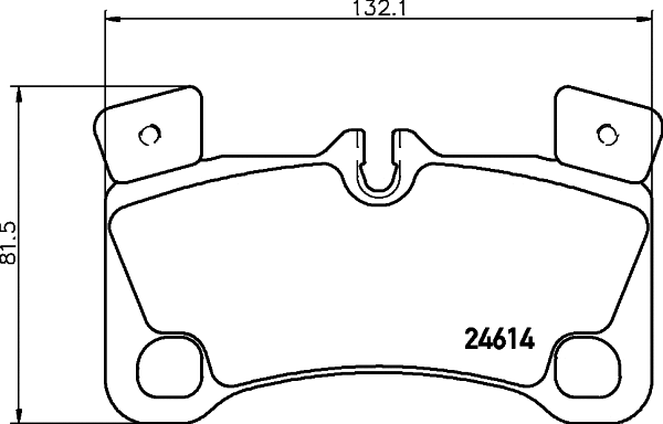 Brake Pad Set, disc brake (8DB 355 042-891)