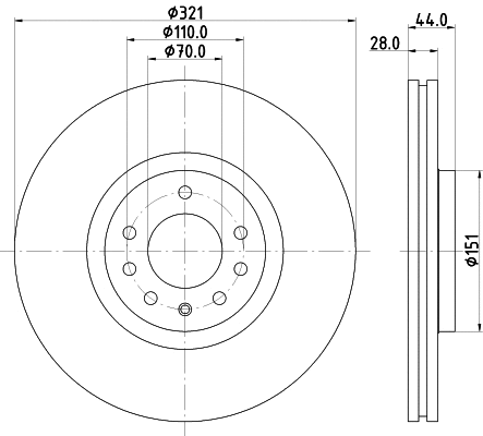Brake Disc (8DD 355 113-101)