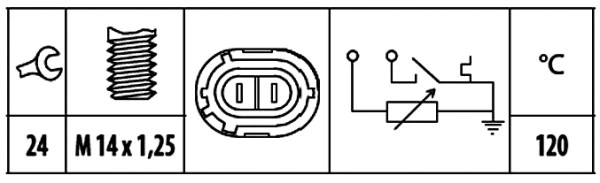Sensor, coolant temperature