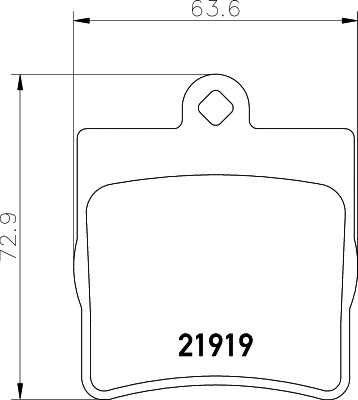 Brake Pad Set, disc brake (8DB 355 030-971)