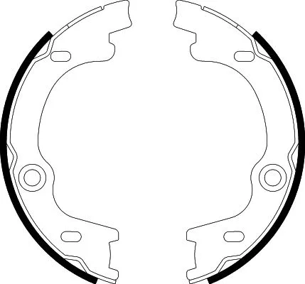 Brake Shoe Set, parking brake (8DA 355 050-881)