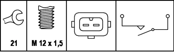 Switch, reverse light (6ZF 007 673-001)