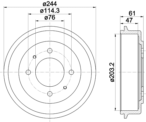 Brake Drum (8DT 355 301-781)