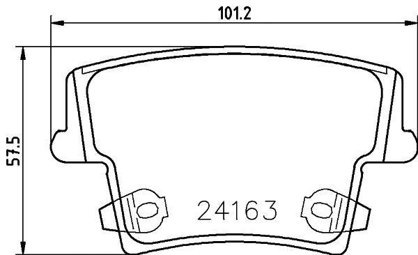 Brake Pad Set, disc brake (8DB 355 031-131)